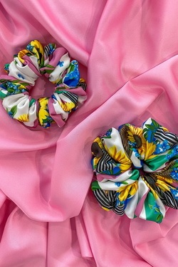 Keep on shining Scrunchie roz - mare