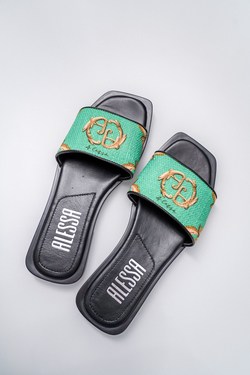 Șlapi Alessa Rococo - Green