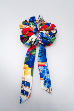 Paradise in Positano Scrunchie-Fundă