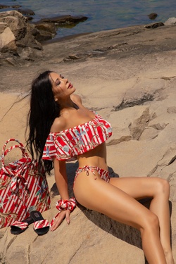 Spirit of the Summer costum de baie cropp-top Ruffles