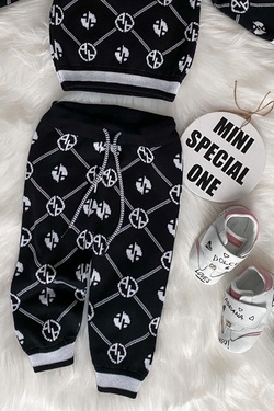 Alessa mini Religion pantaloni din tricot - negru