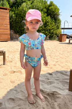 Treasure Island Mini Costum de Baie Crop-Top