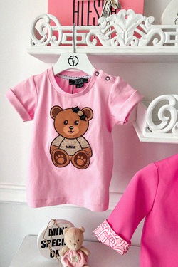 Alessa Bear Mini T-Shirt - Light Pink