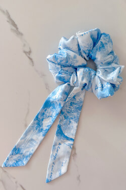 Trendsetter Icon Scrunchie-Fundă - Blue