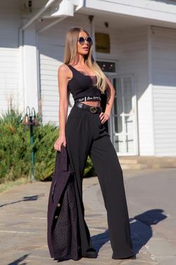 Alessa loves you Pantalon - negru