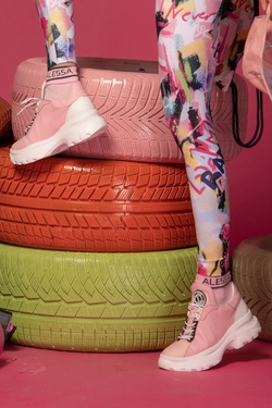 Don't Be Shy Alessa Șosete Medii - Pink