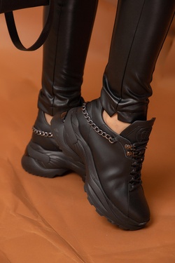 Ask about me Sneakers - Lanț Nikel Întunecat