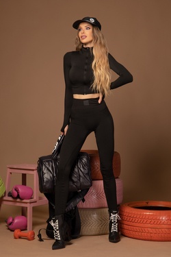 Perfect Shape Bluza Fără Cusături - Black