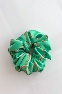 Alessa Rococo Scrunchie - Verde Mare