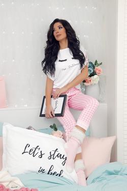 Checkmate Pantalon lung - roz