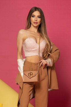 Till Afterglow crop top - Luxury Nude
