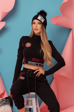 Real Deal Crop-Top - Negru