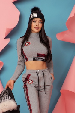 Real Deal Crop-Top - Gri