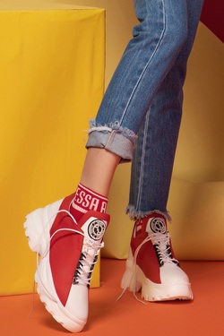 Don't Be Shy Alessa Șosete Scurte - Roșii