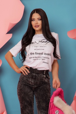 Top-Shelf T-Shirt - Albă