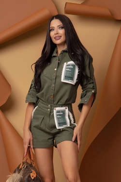 Vacation On My Mind Pantaloni Scurți - Military