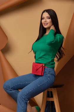 Sweet Disguise Pulover din Tricot Fin - Bright Green