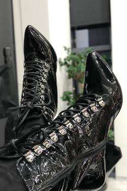 Griffith luxury cizme din lac natural