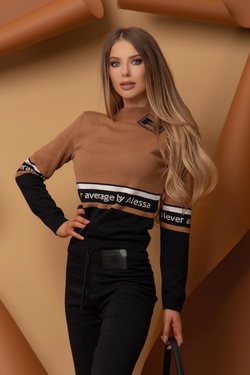 Heaven-like Pulover Tricot - Coca Mocha