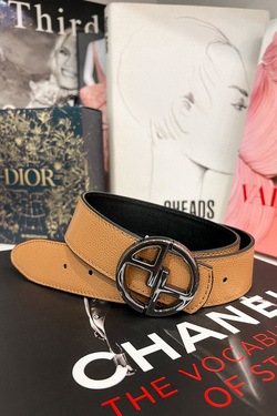 Alessa logo Curea nude neagră – cataramă nichel închis la culoare