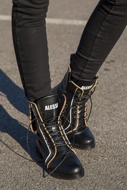 Treasure chest bocanci din piele naturală