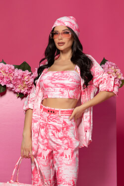 Test My Limits Cropped Top - Trendsetter Icon - Pink