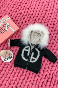 Alessa mini Jachetă tricotată - negru