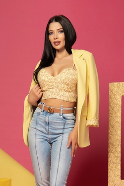Till Afterglow crop top - Luxury Yellow