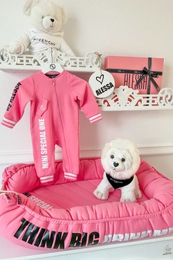 ALESSA Cuib pentru bebeluși - pink