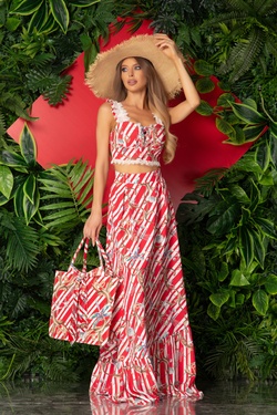 Spirit of the Summer Fusta lunga cu volane