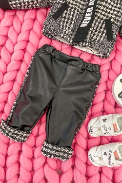 Slow Down Baby Alessa mini pantalon din piele