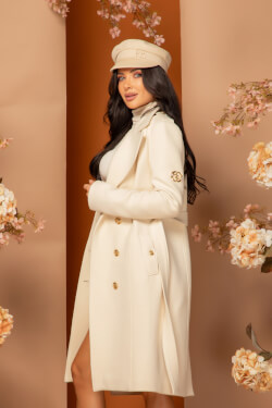 Chic Catch Palton - Ecru