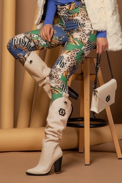 Ghete Alessa Rococo - Ecru