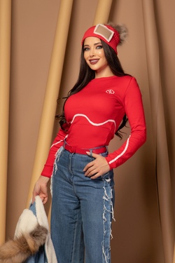 Sweater Weather Pulover din Tricot - Red