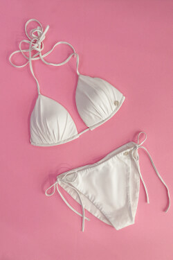 On my radar Costum de Baie Bikini cu Talie Înaltă - ecru