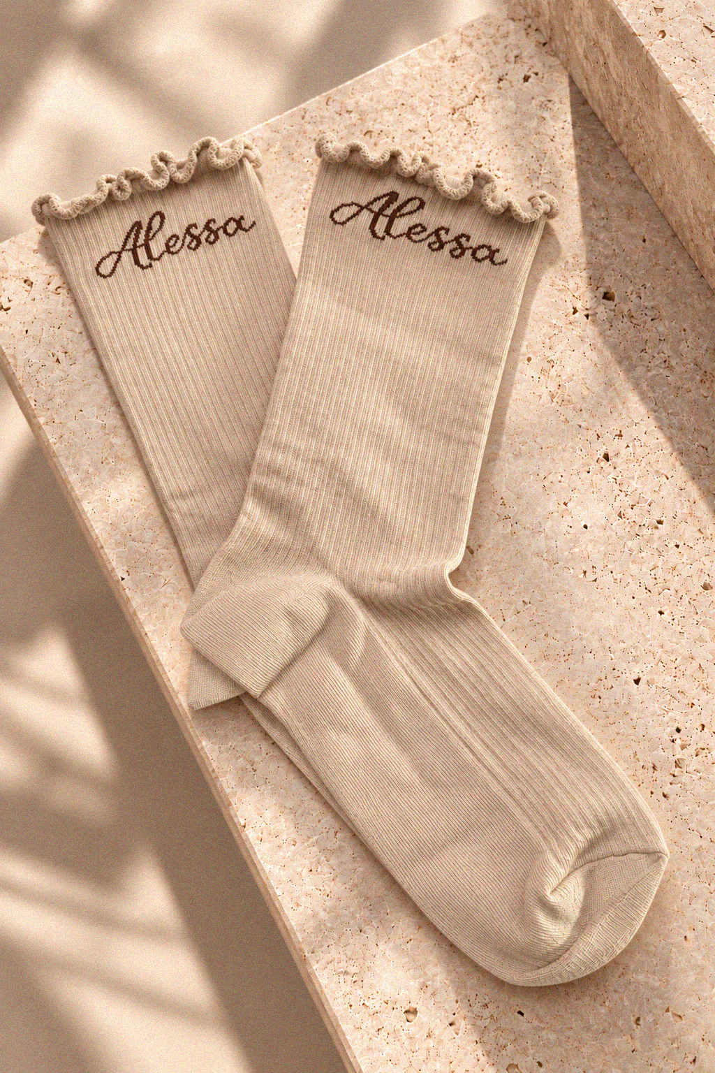 Prestige Pair Șosete de Lungime Medie - Soft Beige - Imagine 4