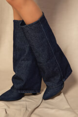 Strut Perfection Cizme Înalte - Dark Blue - Imagine 3