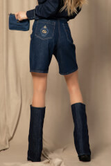 Denim Dream Șorturi Din Blugi - Dark Blue - Imagine 11