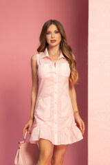 Sweet Escape Rochie Din Doua Piese - Powder Pink - Imagine 8