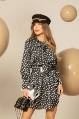 Chic Whisper Ruffles Rochie Cu Cureaua Detasabila - Imagine 8