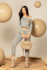 Winter Hug Pantalon Din Tricot - Gray - Imagine 12