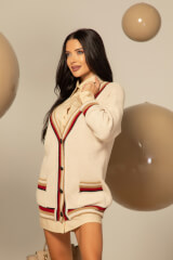 Touch of Elegance Vestă Din Tricotaj - Seashell - Imagine 19