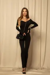 Sculpt Me Salopetă - Black - Imagine 12