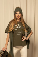 Alessa HNWI Tricou Din Bumbac - Military - Imagine 10