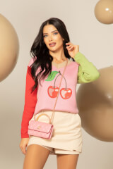 Cherry on Top Pulover Tricotat - 4 culori - Imagine 10