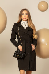 Trench Celebrity Status - Negru - Imagine 18