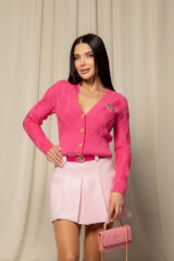 Wool & Wonder Vestă Din Lână - Pink - Imagine 9