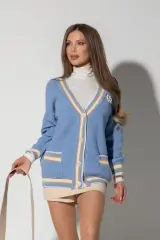 Touch of Elegance Vestă Din Tricot - Cloud Blue - Imagine 8