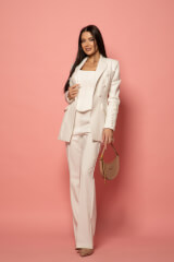 Business Beauty Pantaloni - Ecru - Imagine 17