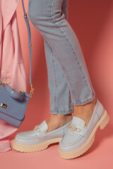 Luxury Step Loafers - Light Blue - Imagine 10